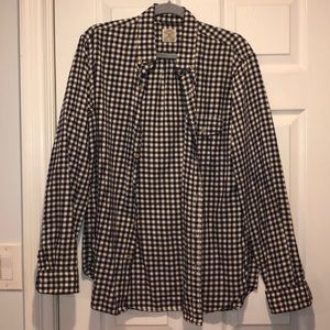 Men’s J Crew cotton plaid button up